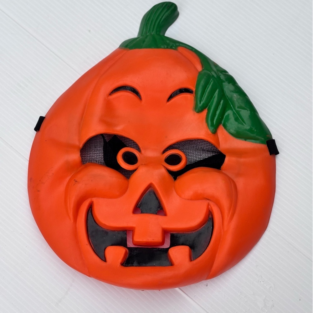 Vintage Rubber Jack O Lantern Pumpkin Mask